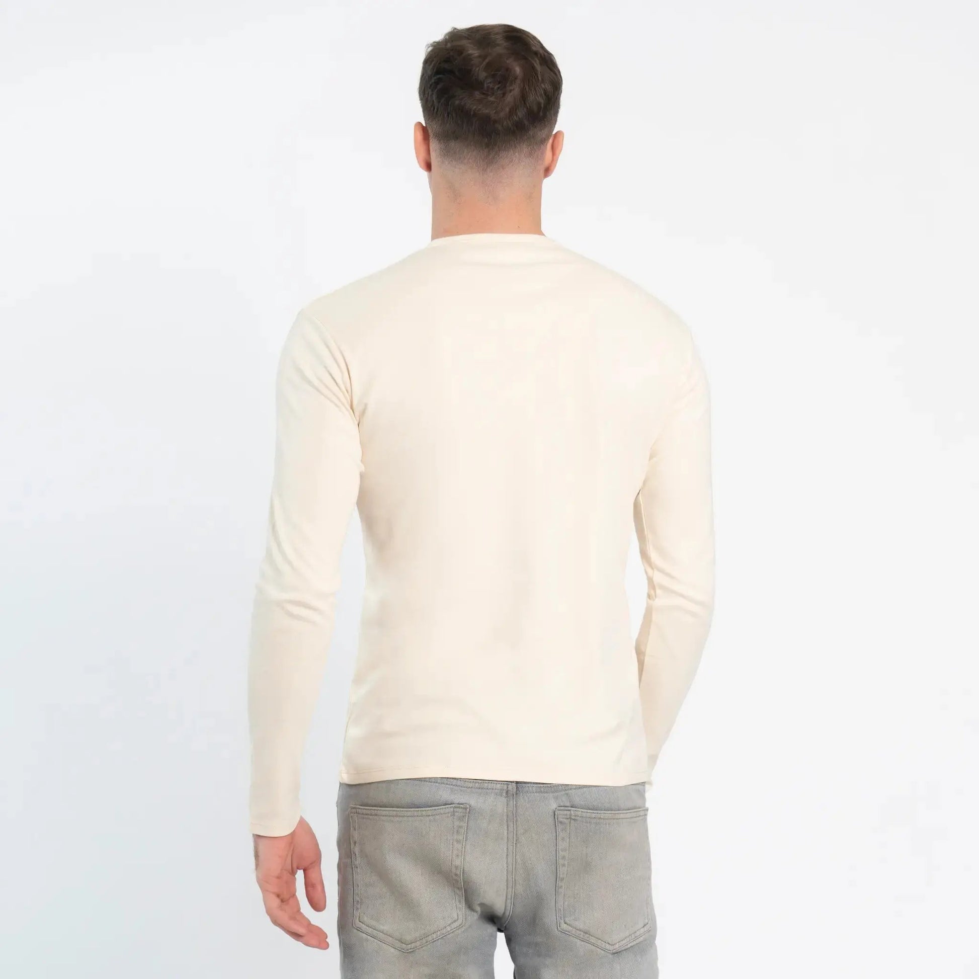 Men'S Organic Pima Long Sleeve Cotton T-Shirt