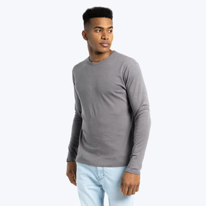 Men'S Organic Pima Long Sleeve Cotton T-Shirt