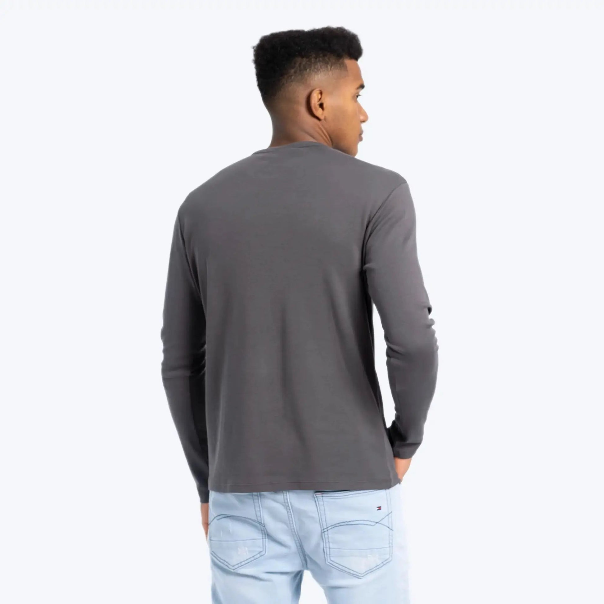 Men'S Organic Pima Long Sleeve Cotton T-Shirt