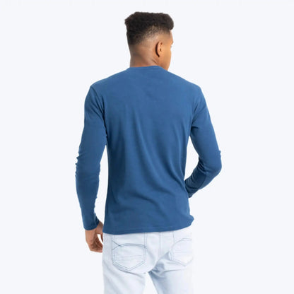 Men'S Organic Pima Long Sleeve Cotton T-Shirt