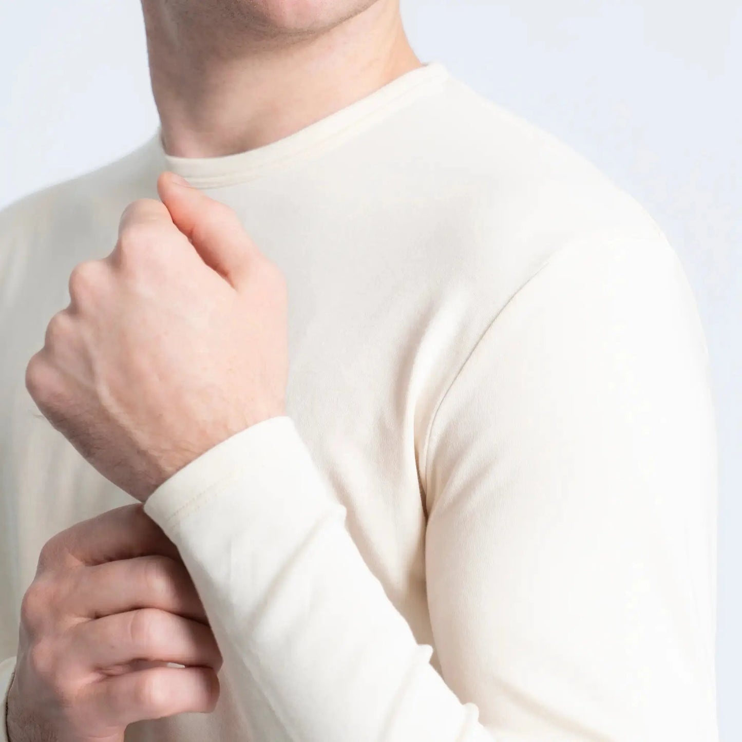 Men'S Organic Pima Long Sleeve Cotton T-Shirt