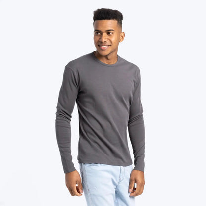 Men'S Organic Pima Long Sleeve Cotton T-Shirt