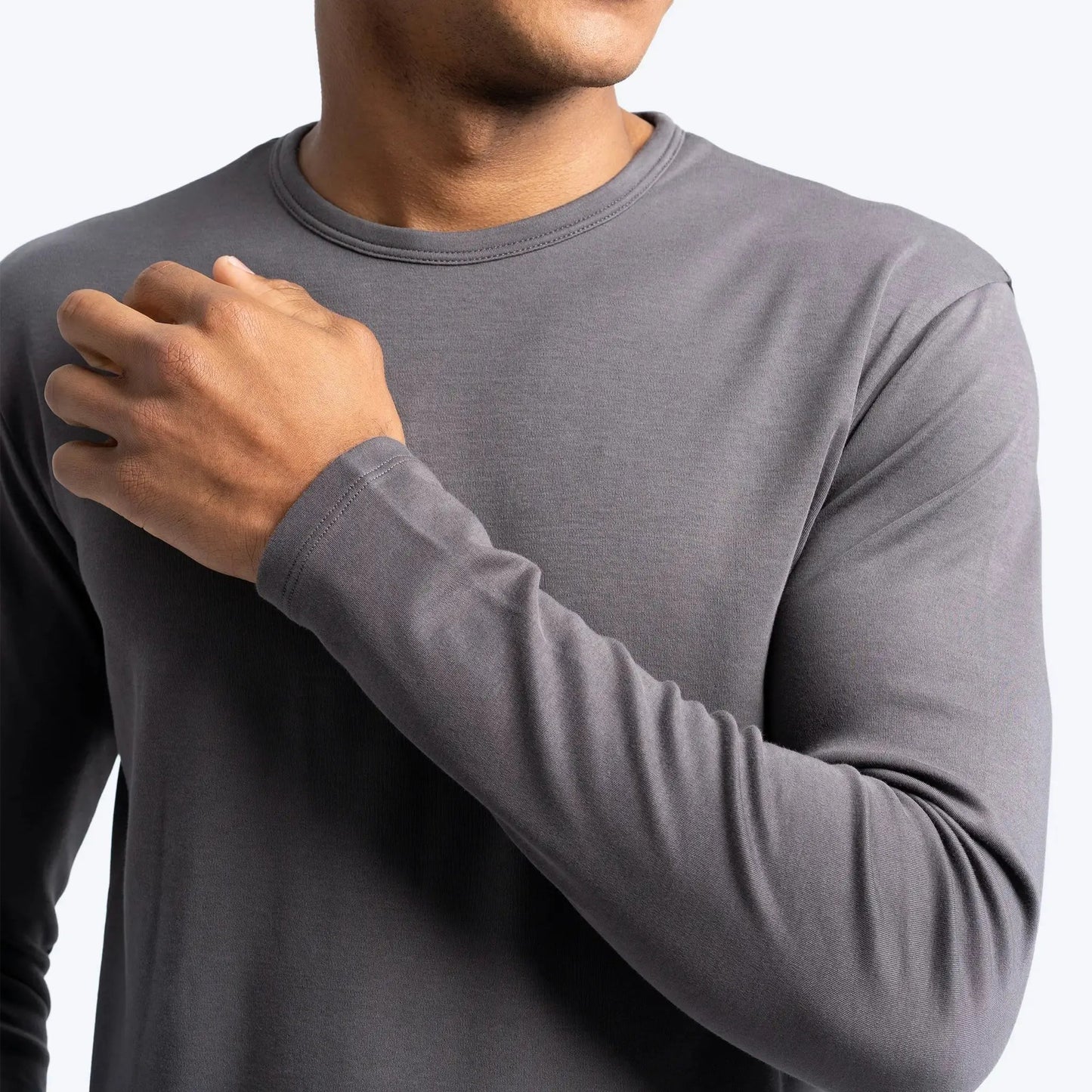 Men'S Organic Pima Long Sleeve Cotton T-Shirt