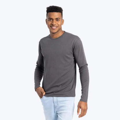 Men'S Organic Pima Long Sleeve Cotton T-Shirt